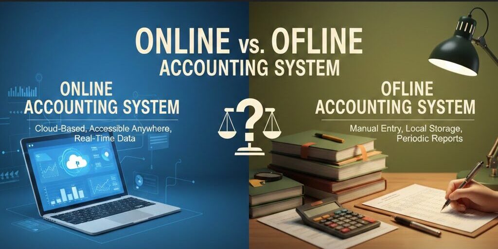 Online vs Offline Accounting System IMAGE
